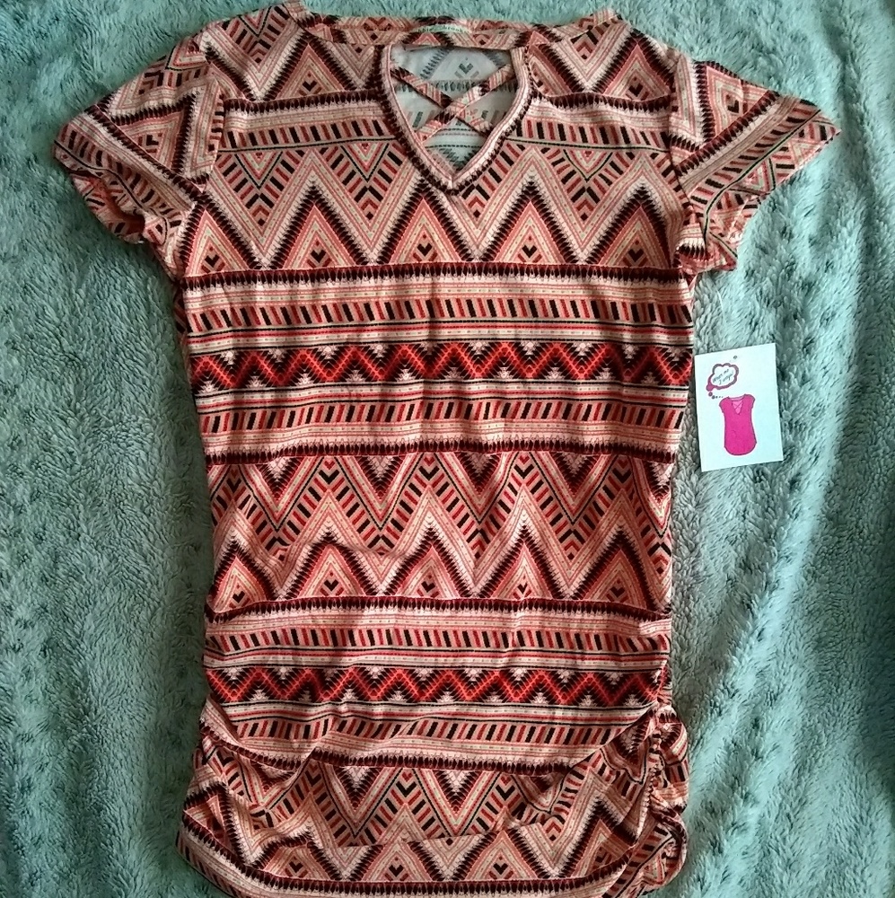 Multi color orange two-way dress